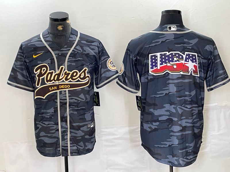 Men San Diego Padres Blank Camo Jointly 2024 Nike MLB Jersey style 4